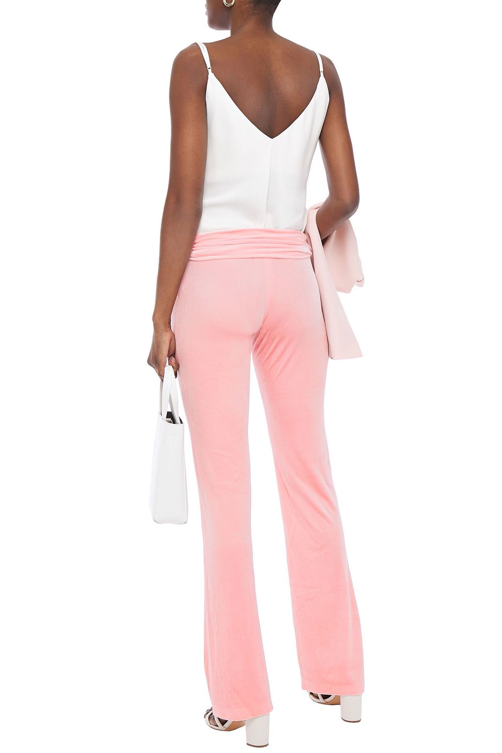 NORMA KAMALI Velvet bootcut pants