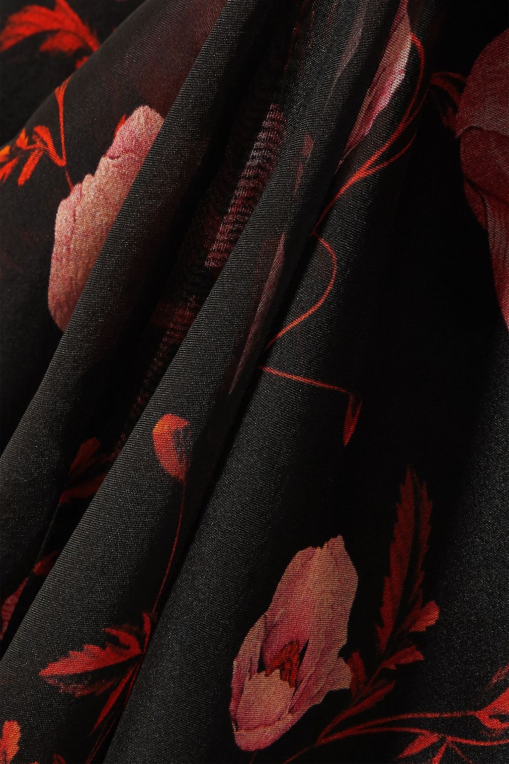 GIAMBATTISTA VALLI Floral-print silk-georgette maxi skirt