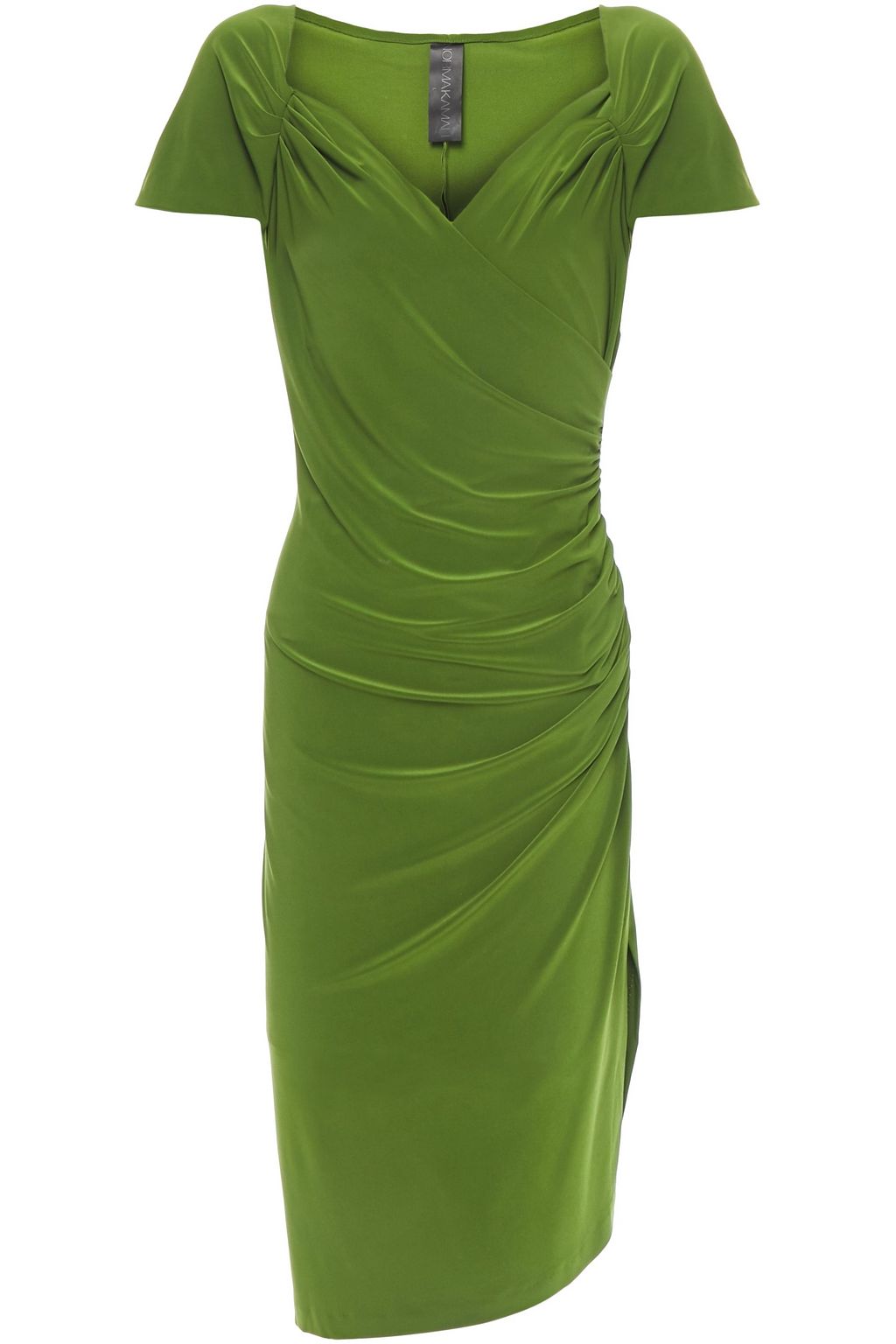 green jersey dress