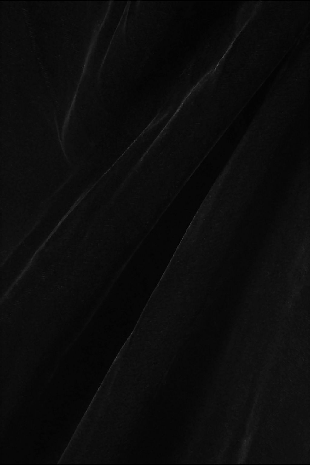 MONIQUE LHUILLIER Strapless velvet midi dress