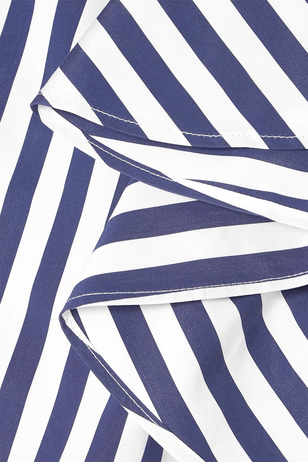 JASON WU COLLECTION Ruffled striped cotton-poplin top