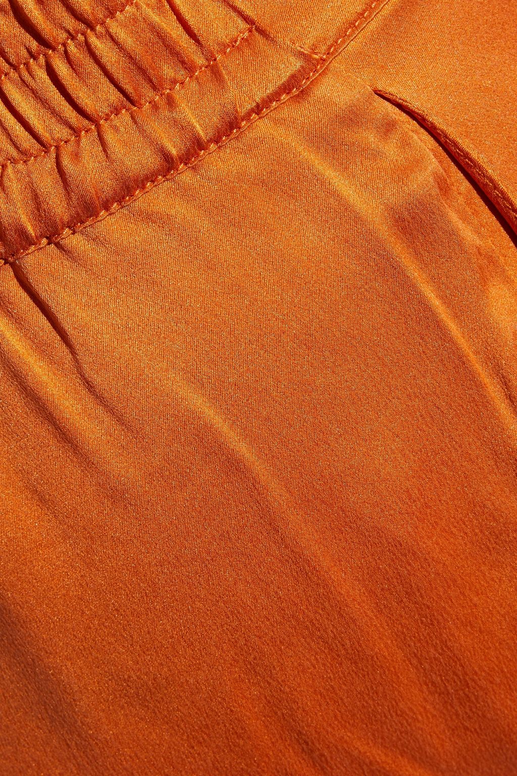 ASCENO Washed-silk pajama pants