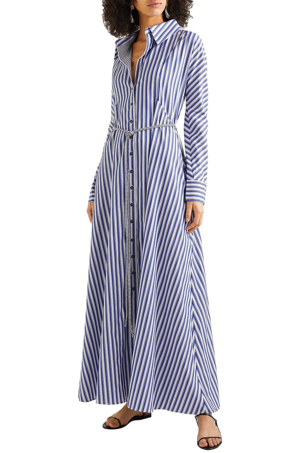 EVI GRINTELA Victoria striped cotton maxi dress