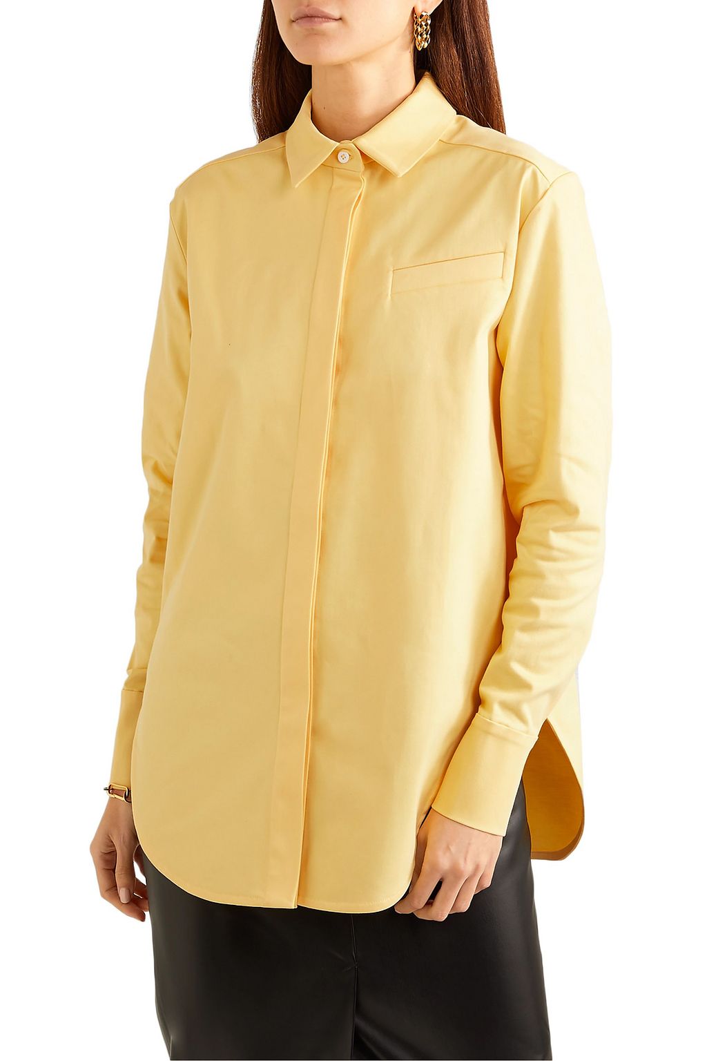 oversized cotton shirt women