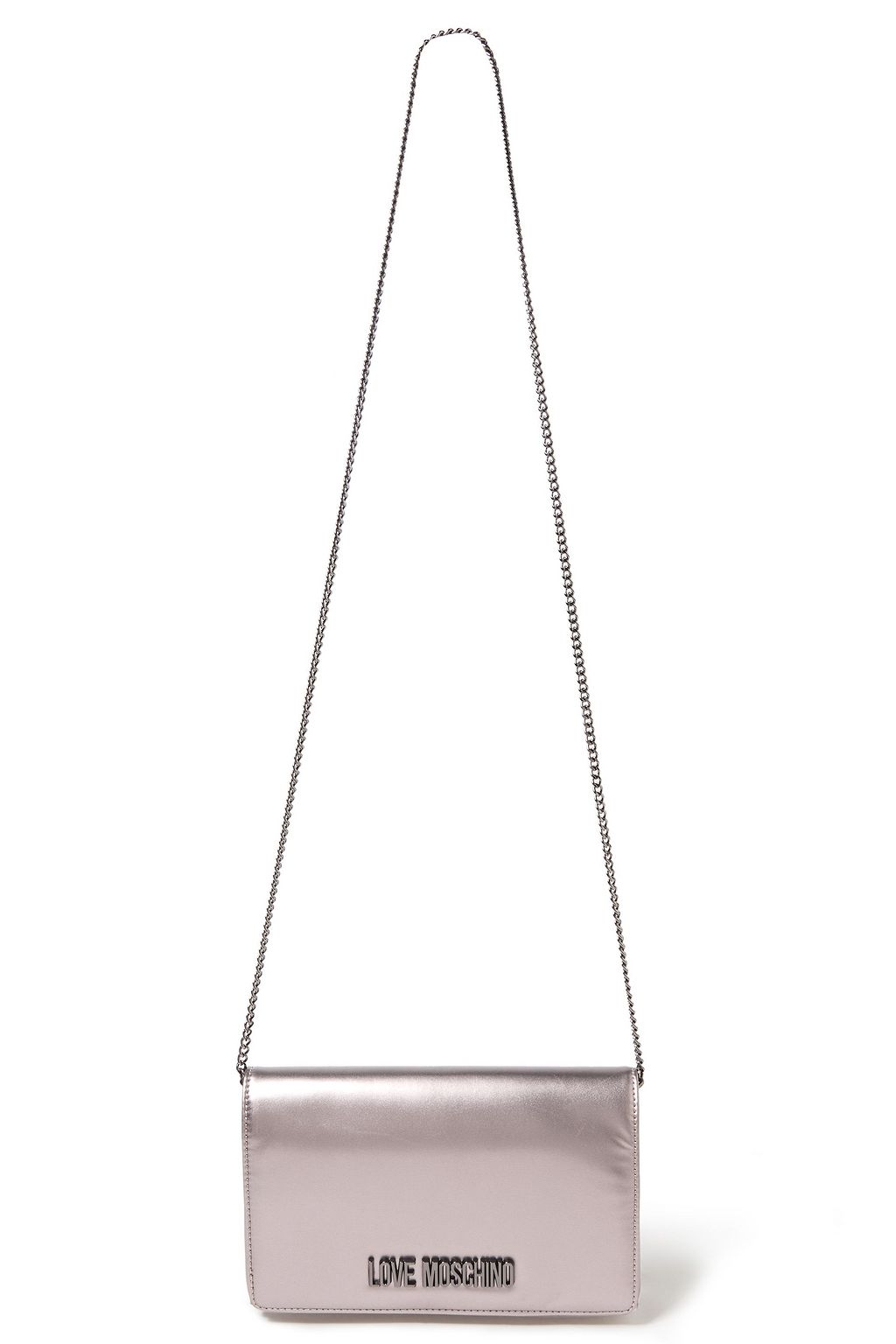 LOVE MOSCHINO Metallic faux leather cross-body bag