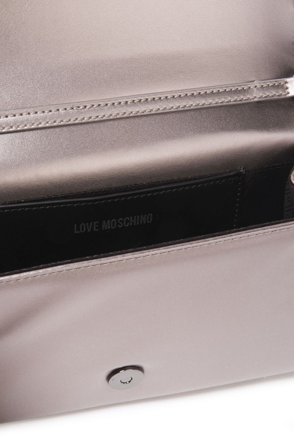 LOVE MOSCHINO Metallic faux leather cross-body bag