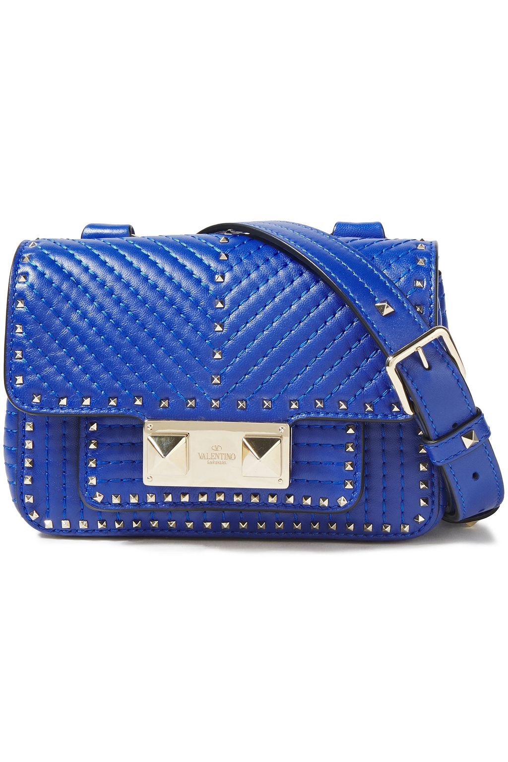 valentino blue studded bag