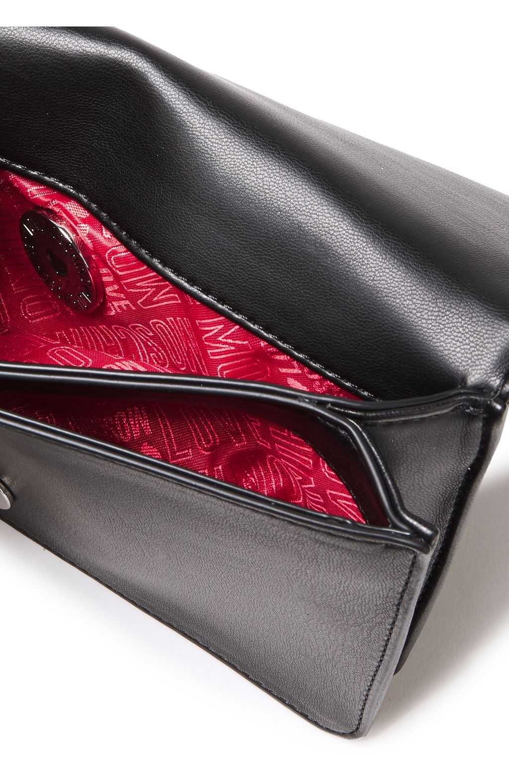 LOVE MOSCHINO Studded quilted faux leather shoulder bag