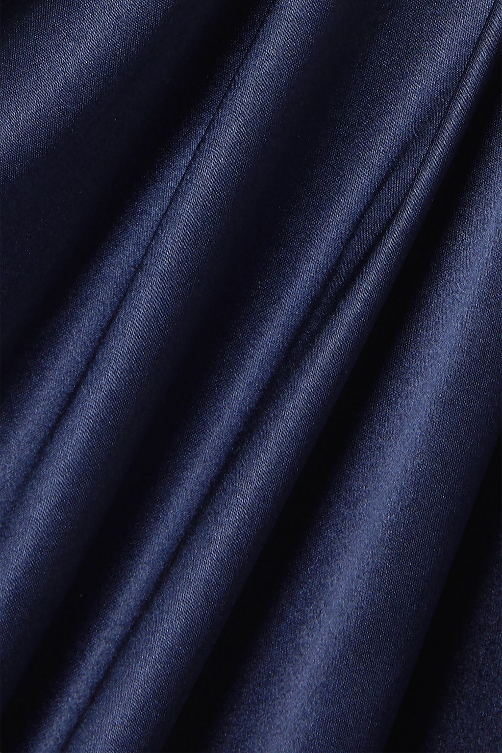 NAEEM KHAN Draped silk-satin gown