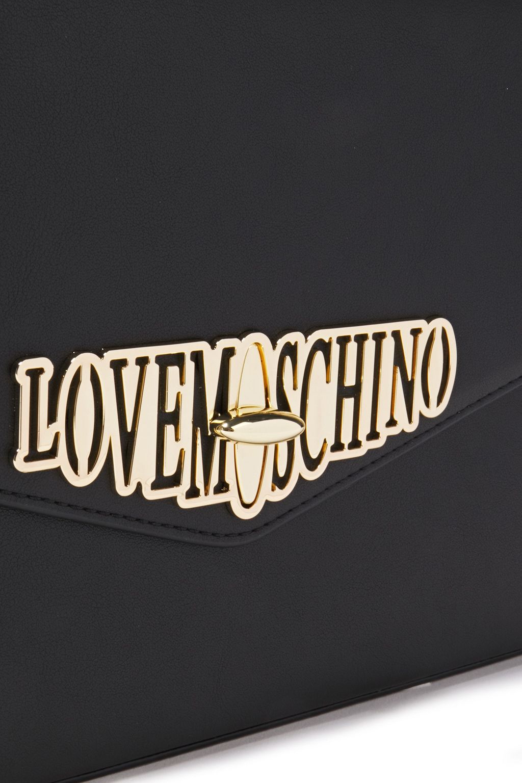 LOVE MOSCHINO Logo-embellished faux leather shoulder bag