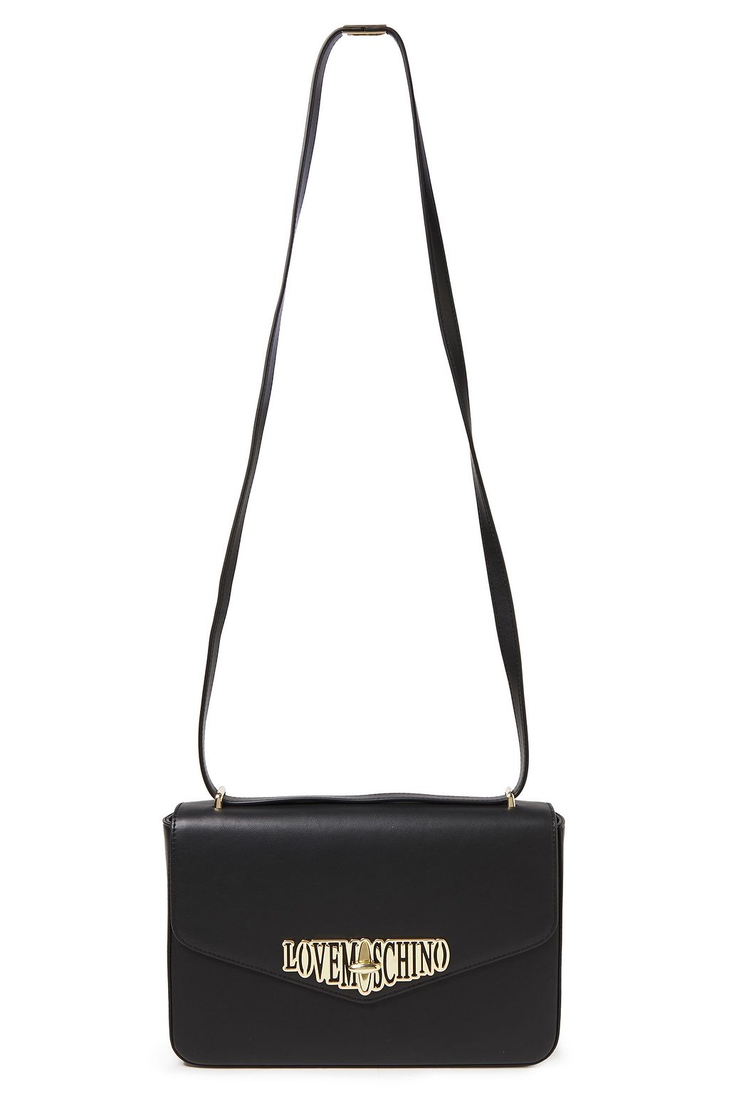LOVE MOSCHINO Logo-embellished faux leather shoulder bag