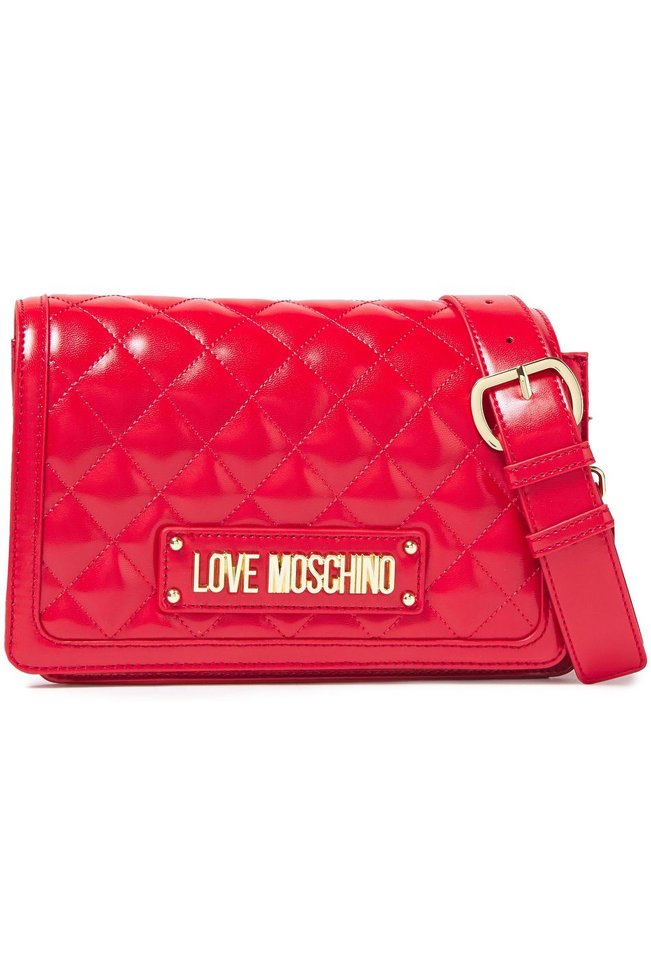 love moschino quilted faux leather shoulder bag