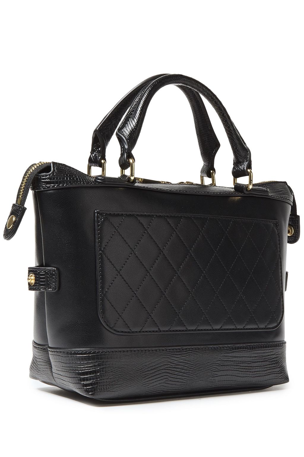 LOVE MOSCHINO Embellished quilted faux leather tote
