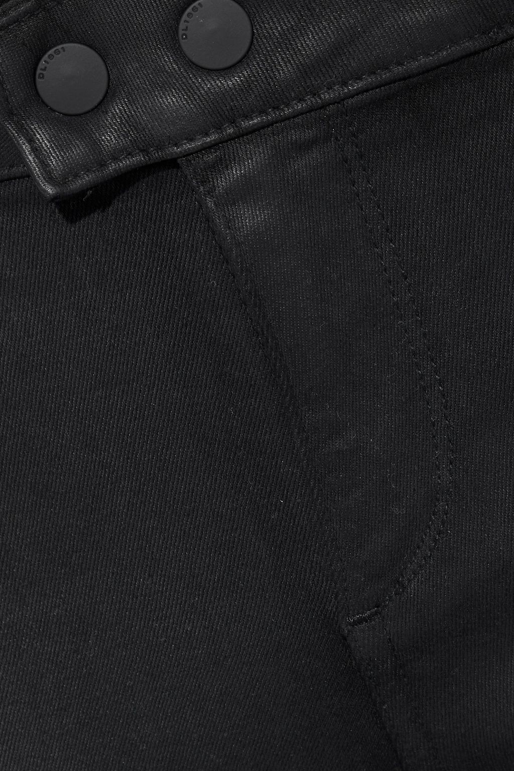 DL1961 Florence cropped coated mid-rise skinny jeans