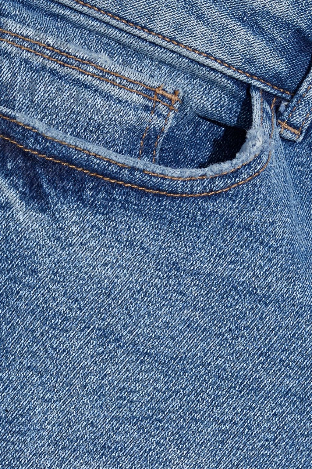 DL1961 Emma distressed low-rise skinny jeans