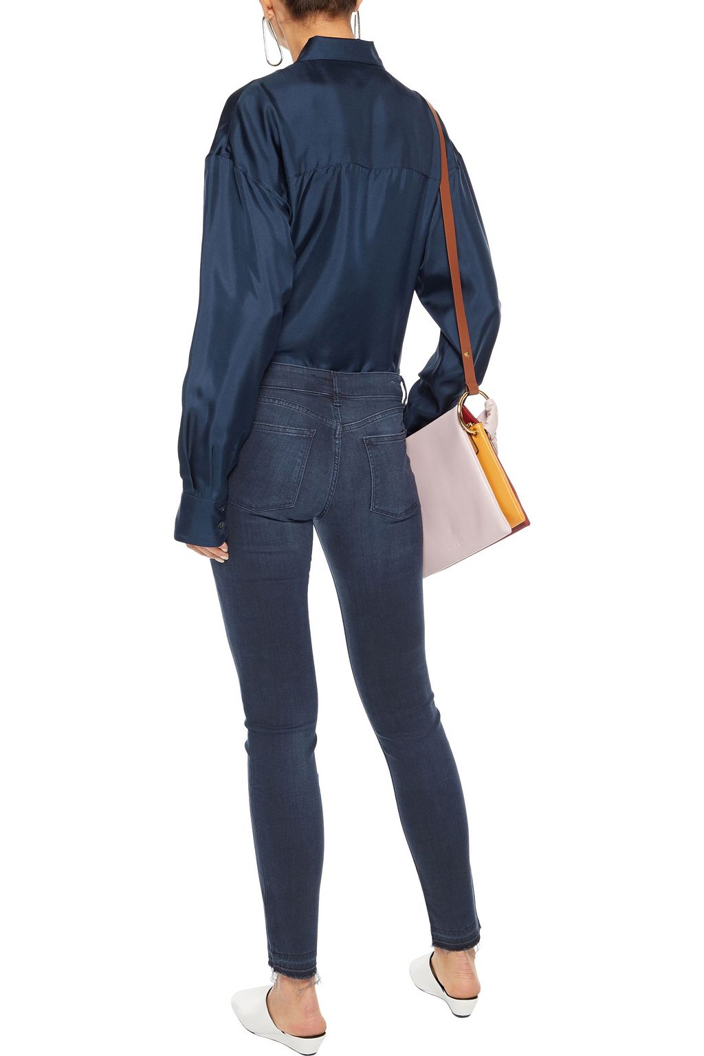 DL1961 Florence frayed mid-rise skinny jeans