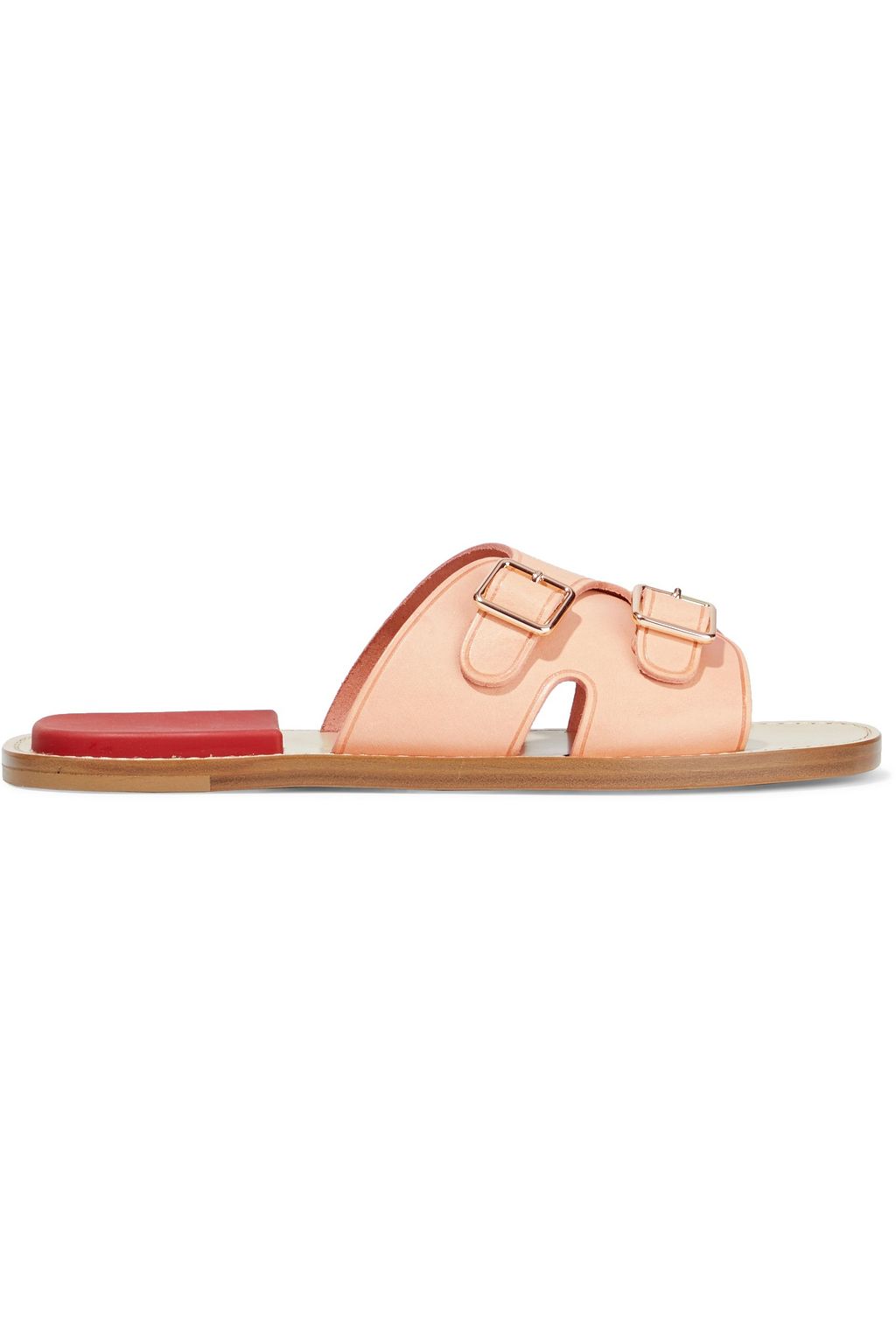 ACNE STUDIOS Buckled leather slides | THE OUTNET