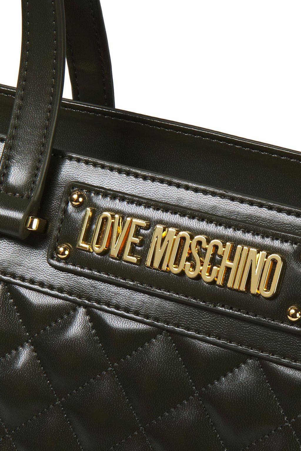 LOVE MOSCHINO Quilted faux leather tote THE