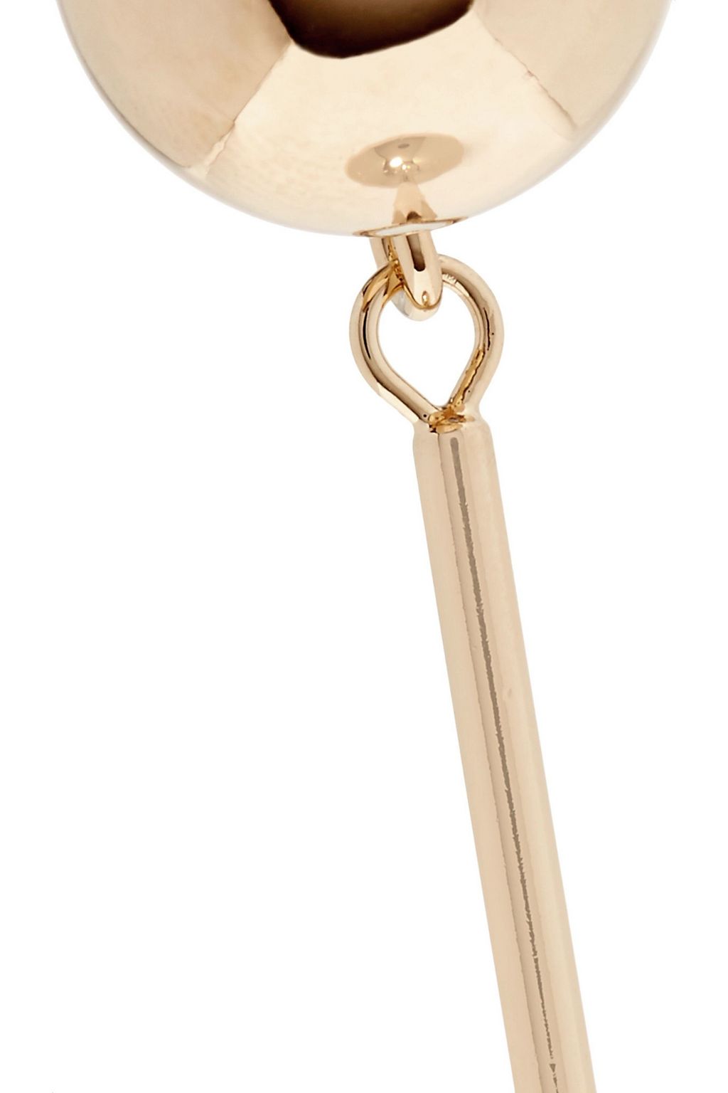 JW ANDERSON Sphere gold-plated earrings