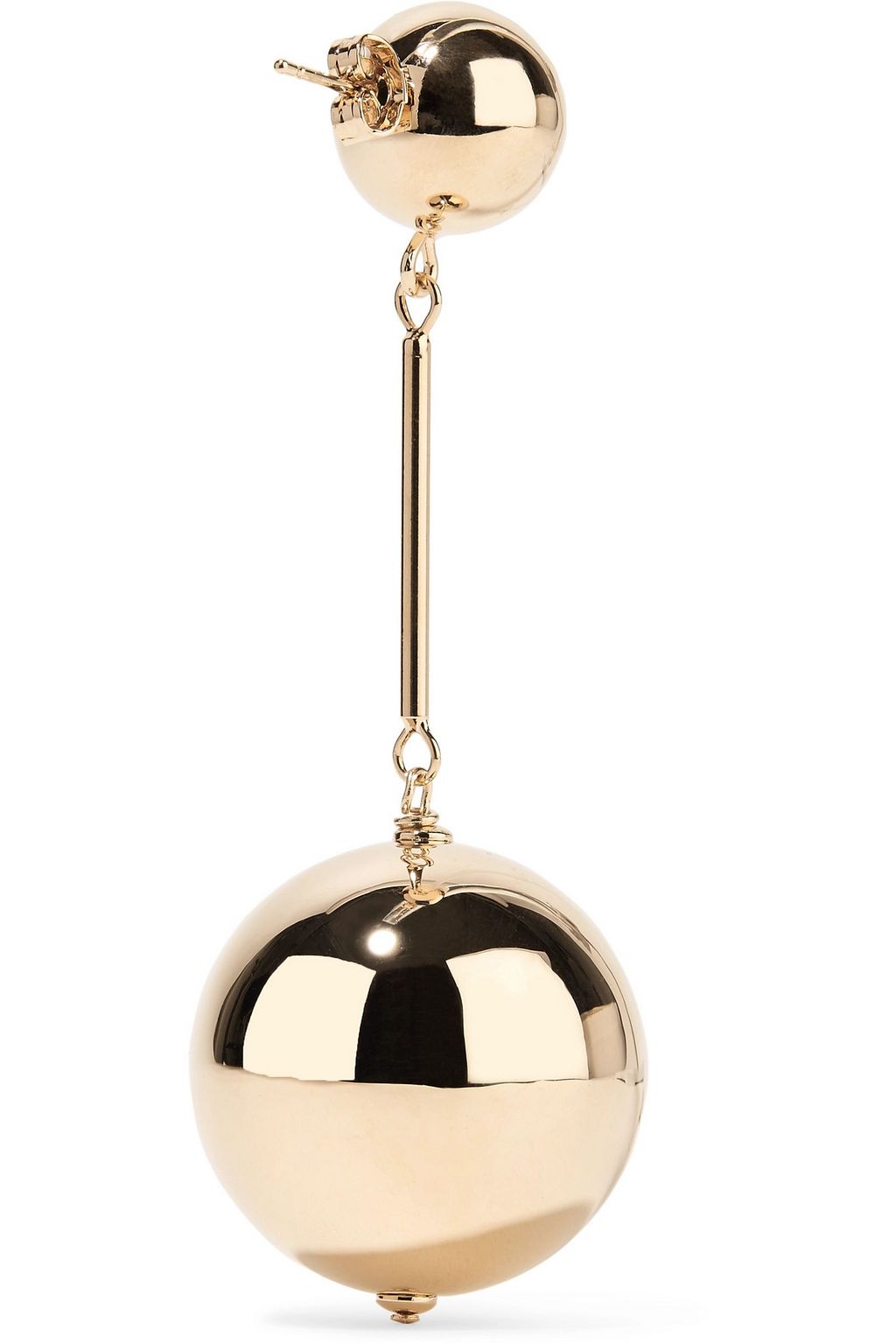 JW ANDERSON Sphere gold-plated earrings