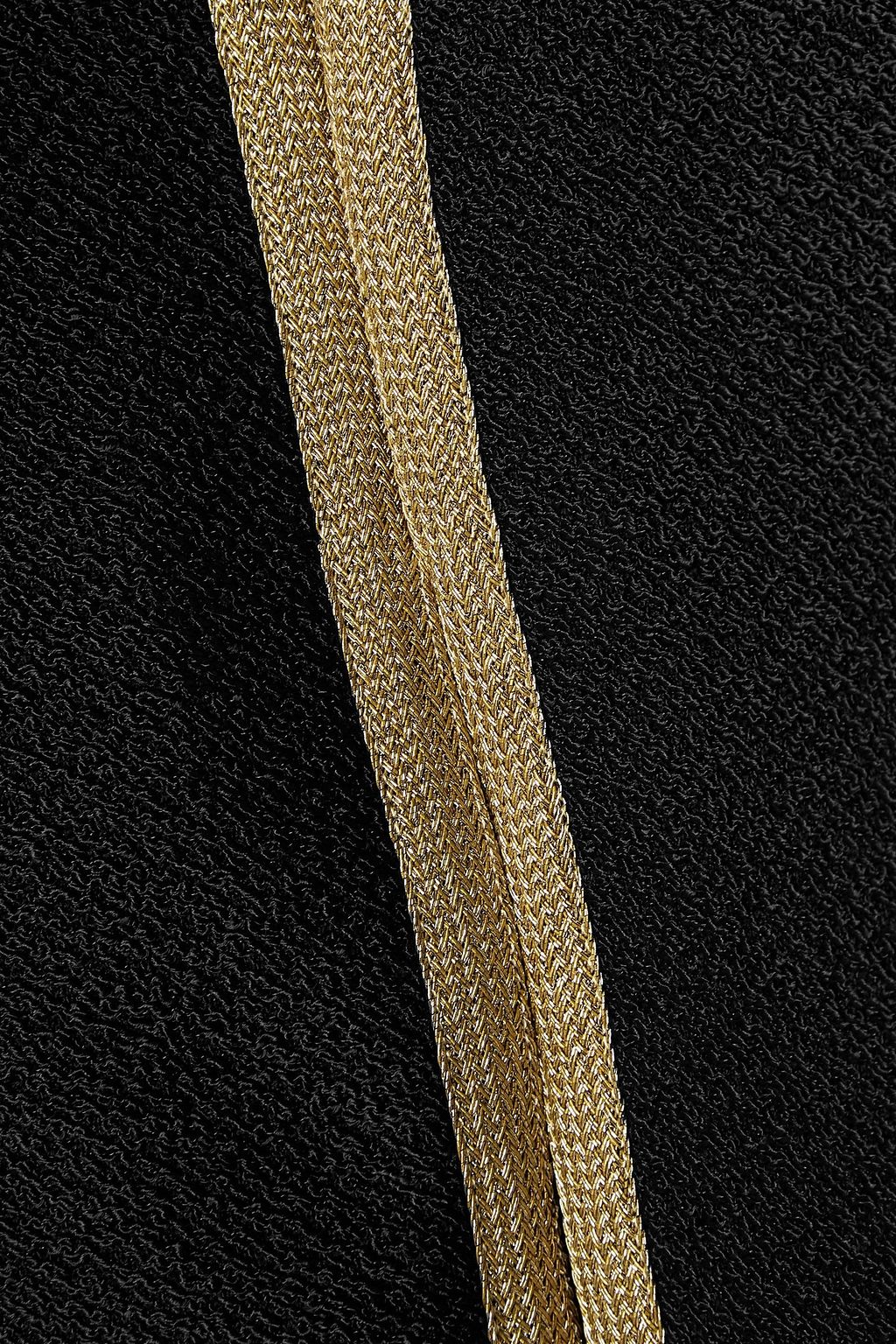 ADAM LIPPES Cropped metallic-trimmed bouclé jacket