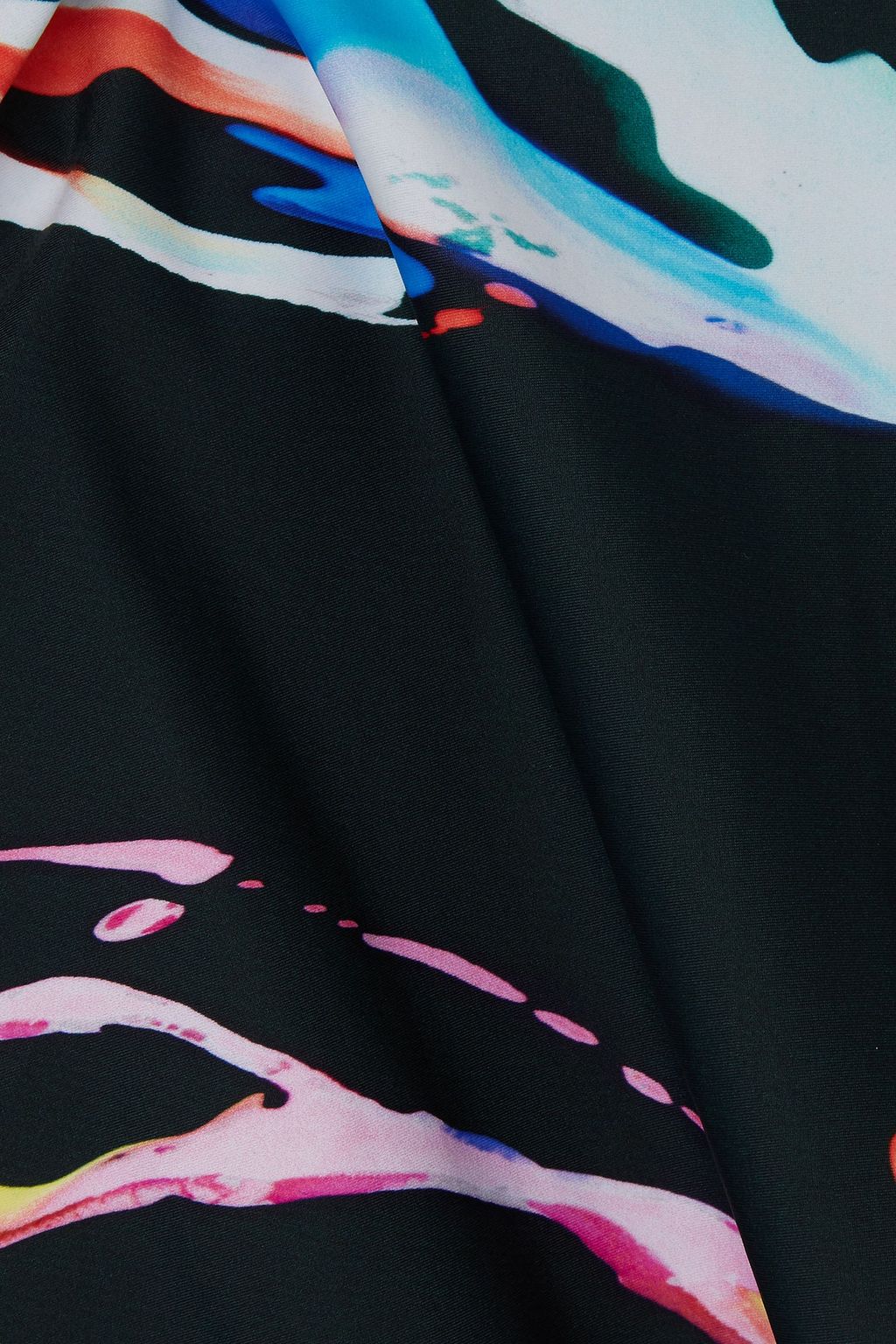TWIN FANTASY بلوزة قصيرة بدون أكمام من نسيج مرن مزينة بطبعة جلد النمر