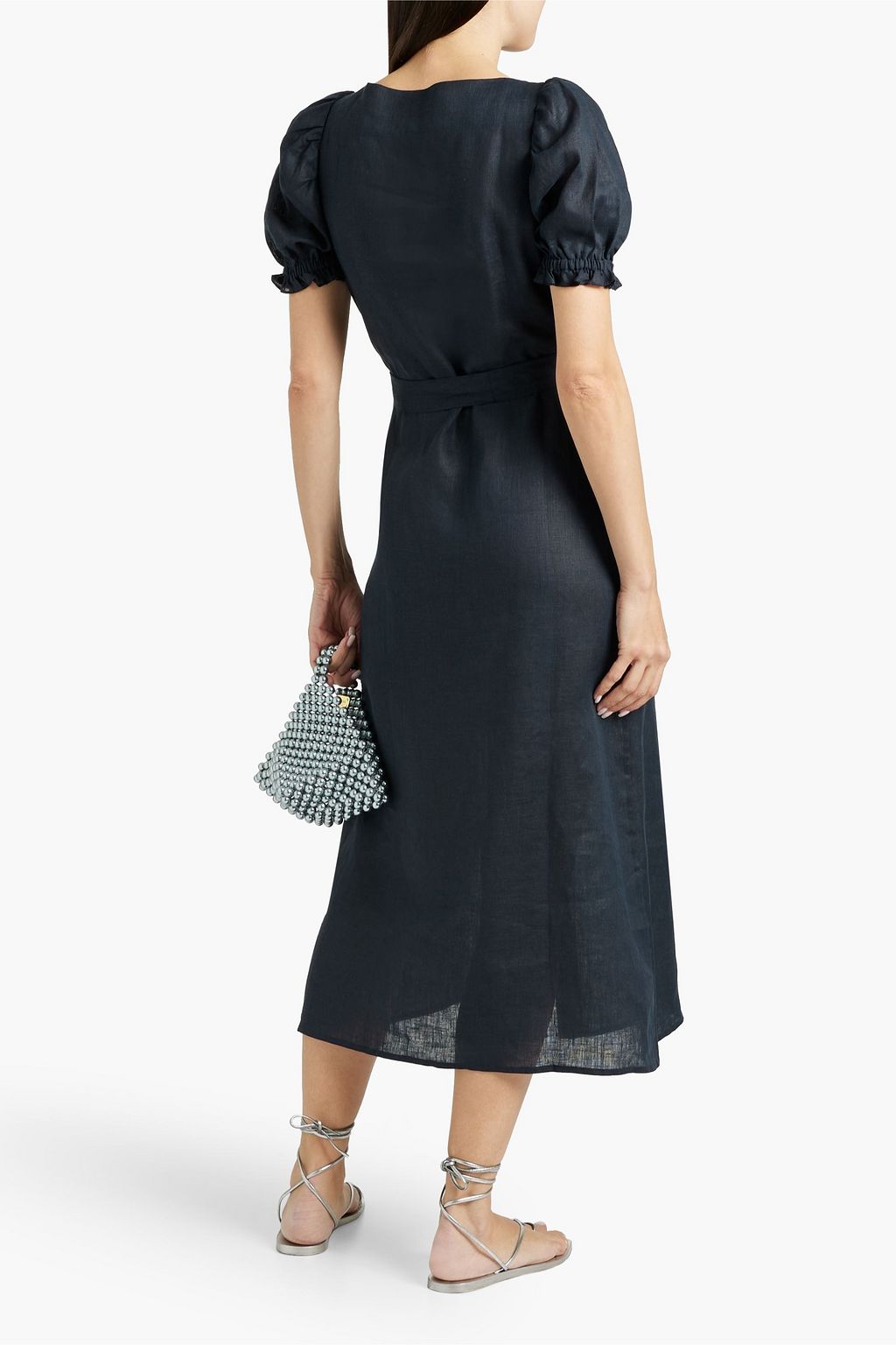 SLEEPER Brigitte Midikleid aus Leinen