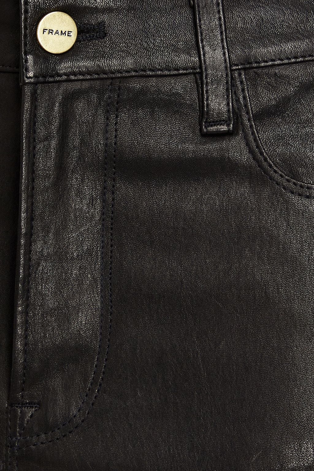 FRAME Le High Flare leather flared pants