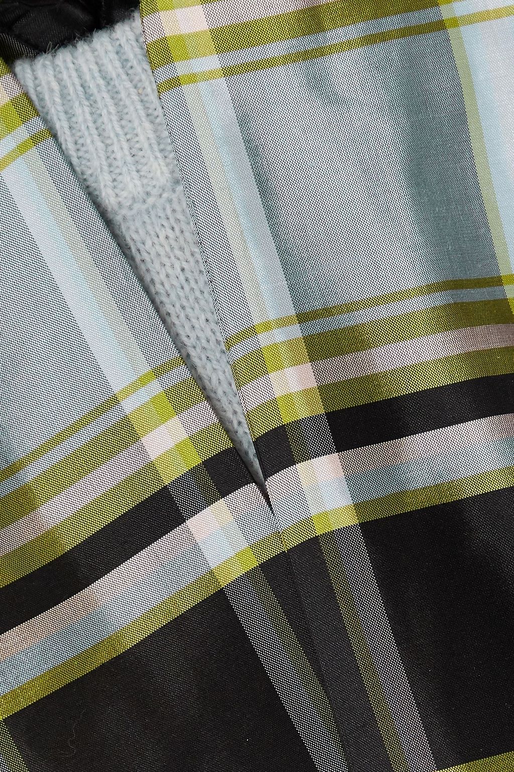 TORY BURCH Dickie checked silk-trimmed wool sweater | Sale up to 70% off | THE OUTNET TORY BURCH Dickie checked silk-trimmed wool sweater | Sale up to 70% off | THE OUTNET