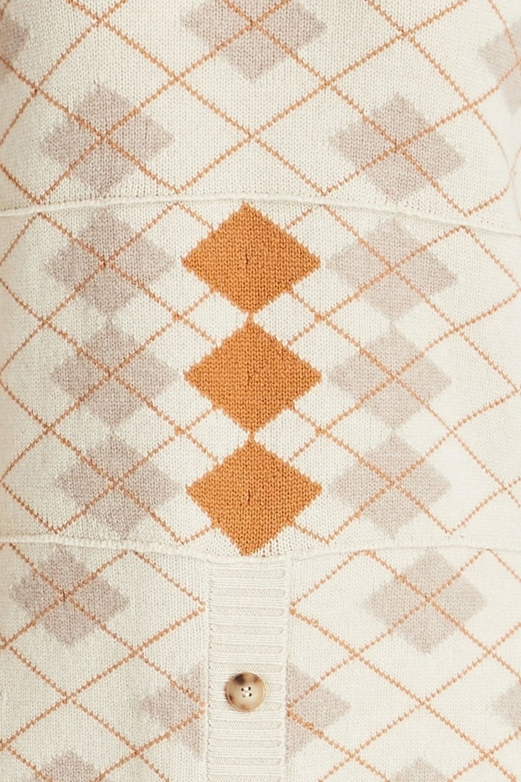 CHLOÉ Intarsia wool and cashmere-blend midi dress