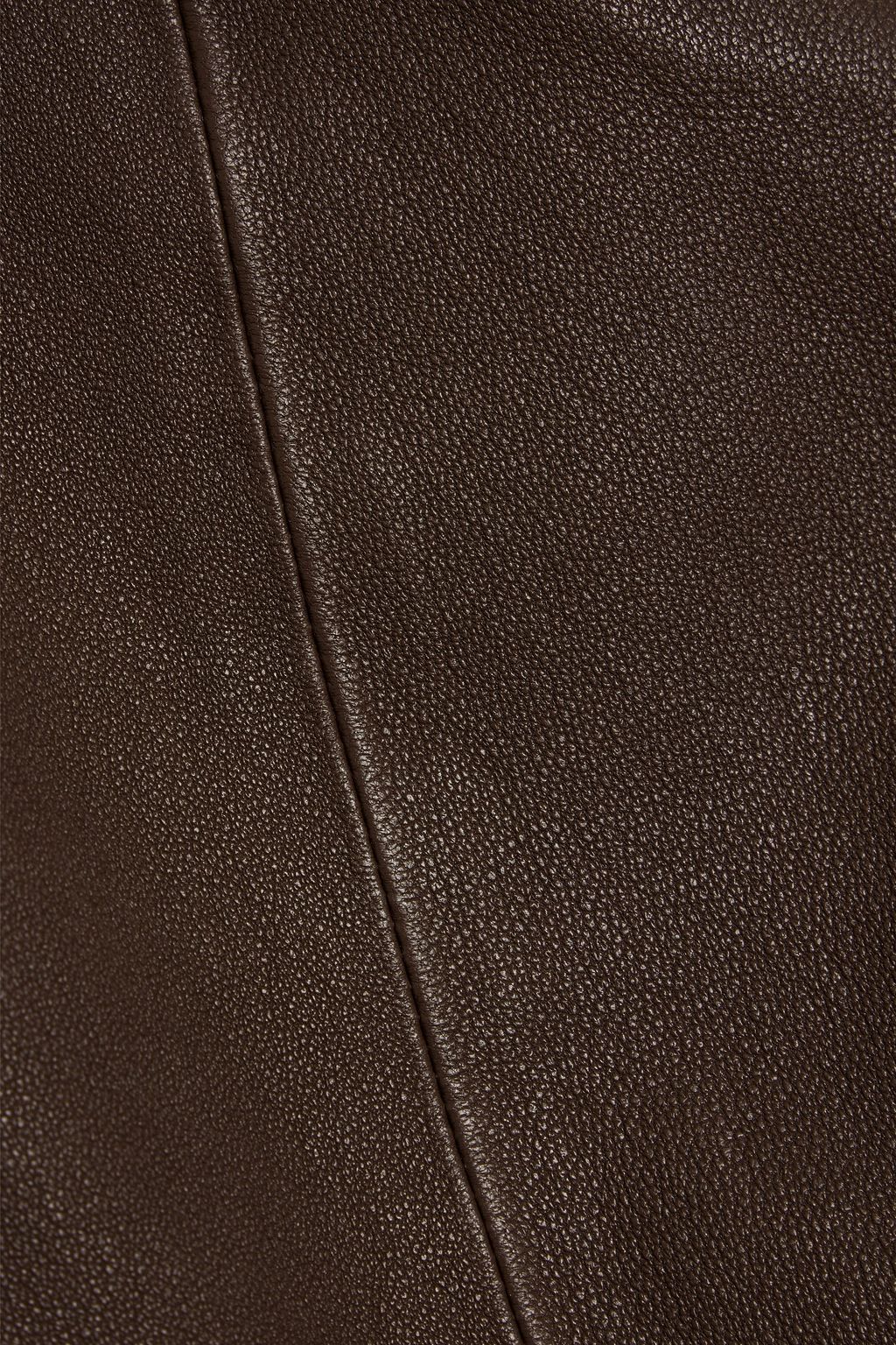 BALMAIN Leather skinny pants