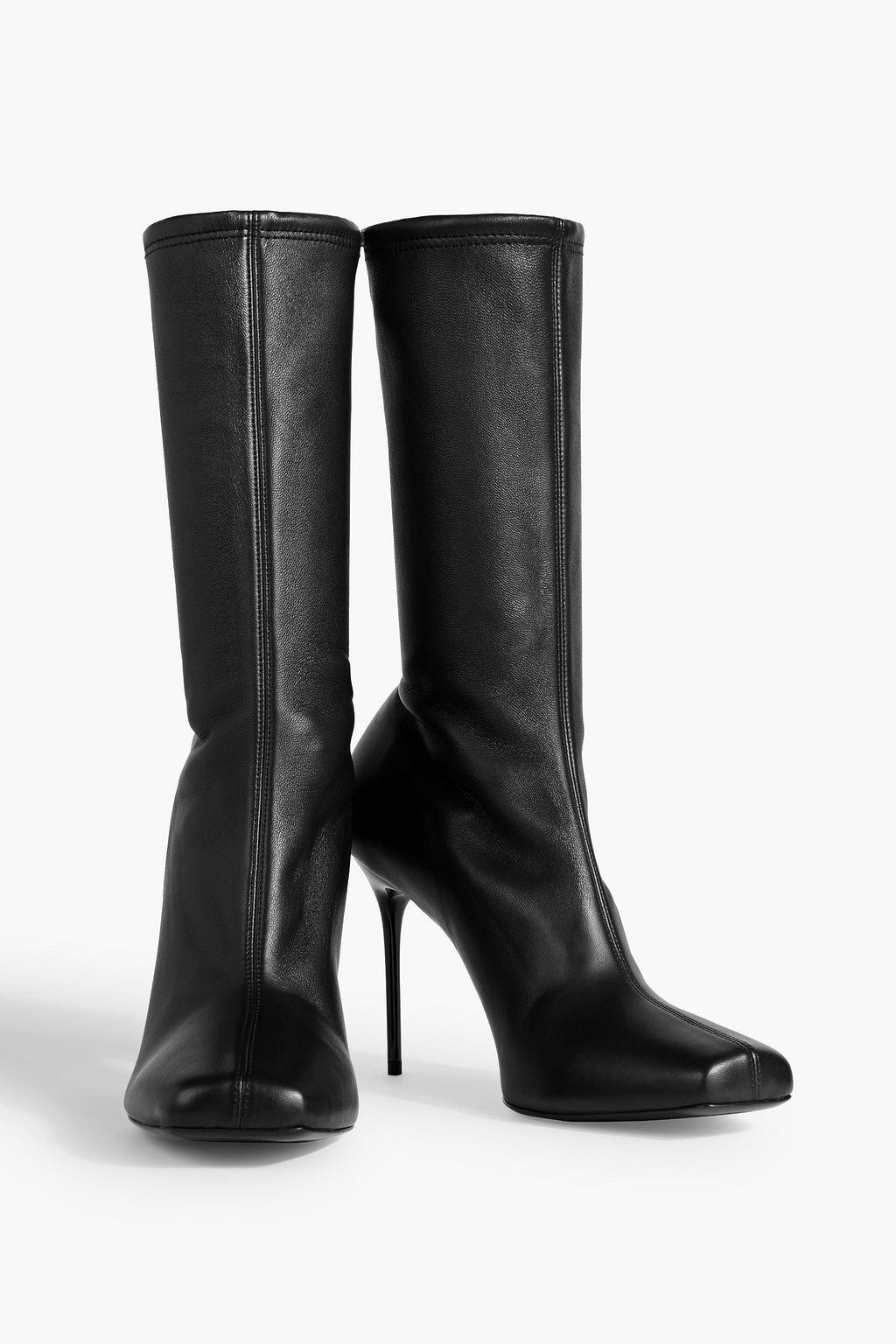 BALMAIN Leather ankle boots