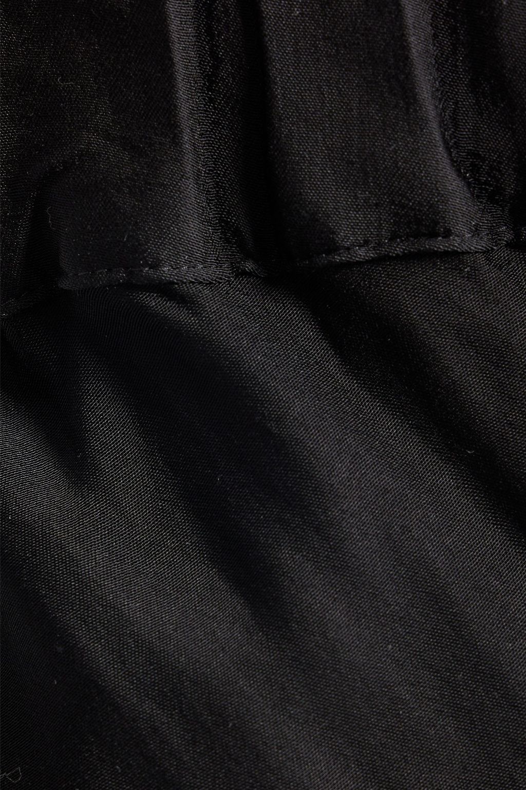 SLEEPER Feather-embellished satin pants