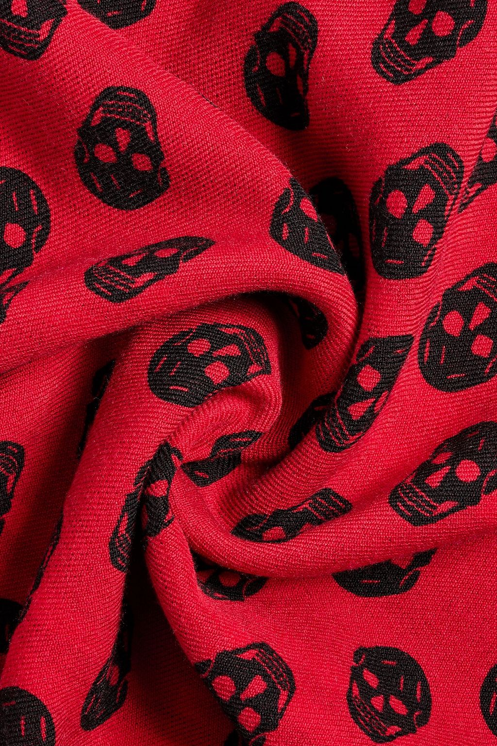 MCQUEEN Printed wool scarf