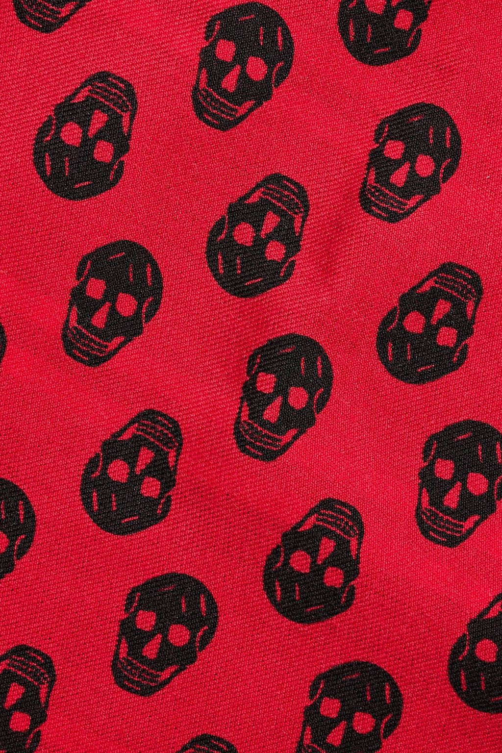 MCQUEEN Printed wool scarf