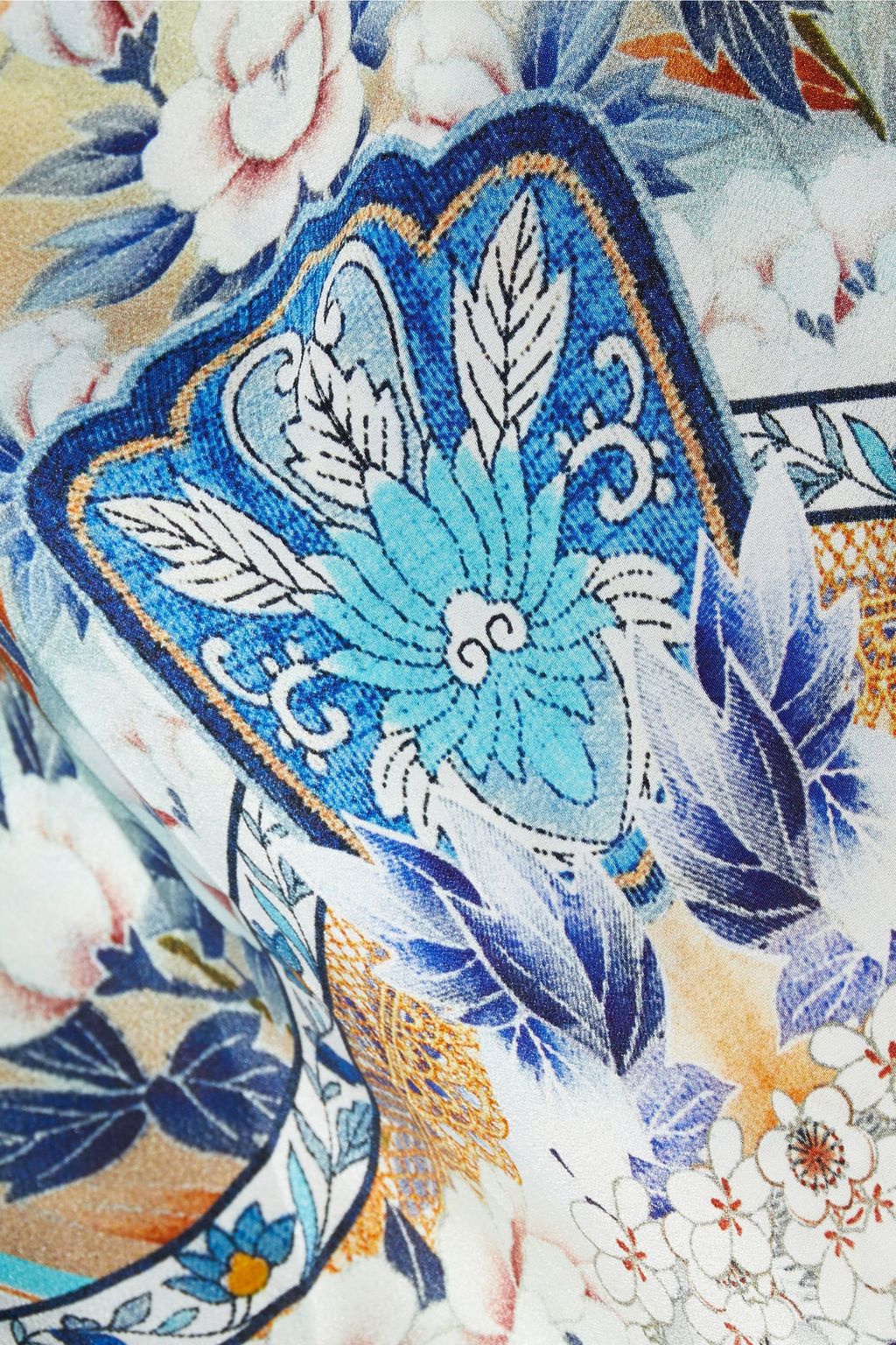 CAMILLA Tokyo Tribe printed silk crepe de chine kimono