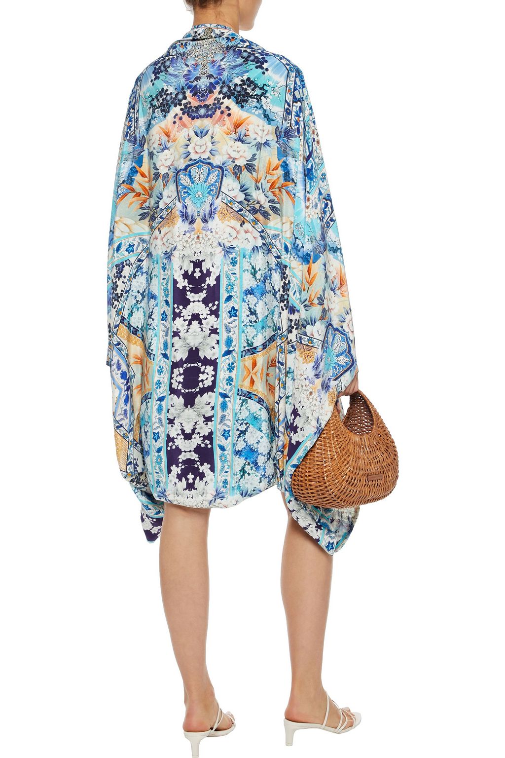 CAMILLA Tokyo Tribe printed silk crepe de chine kimono