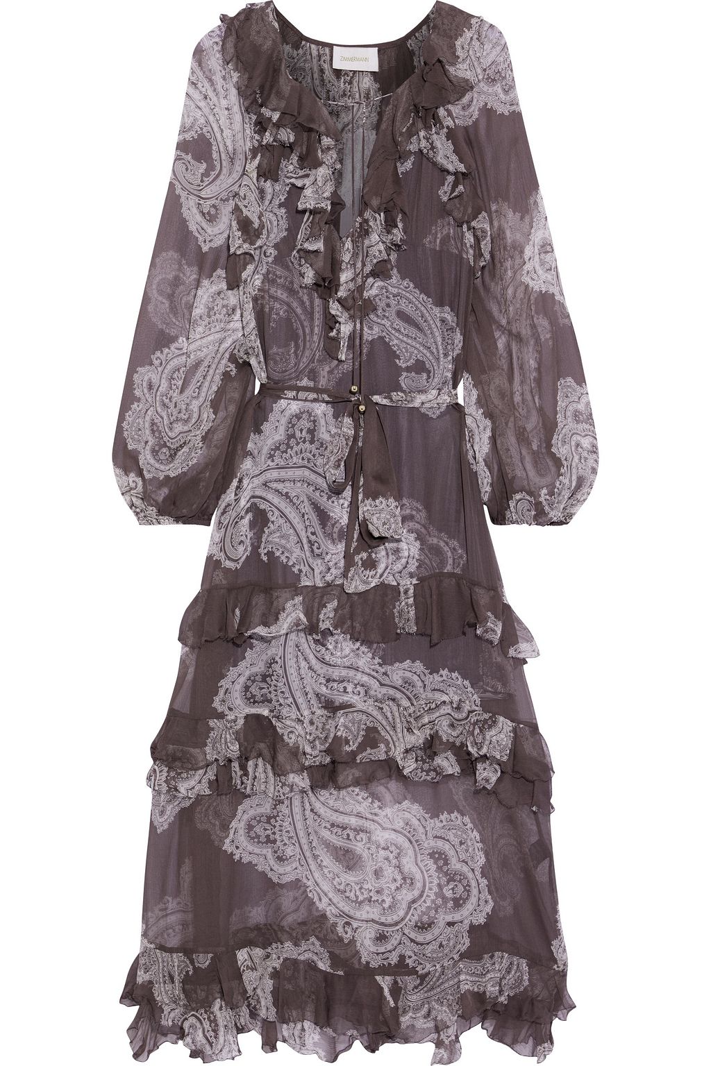 zimmermann radiate frill swing dress