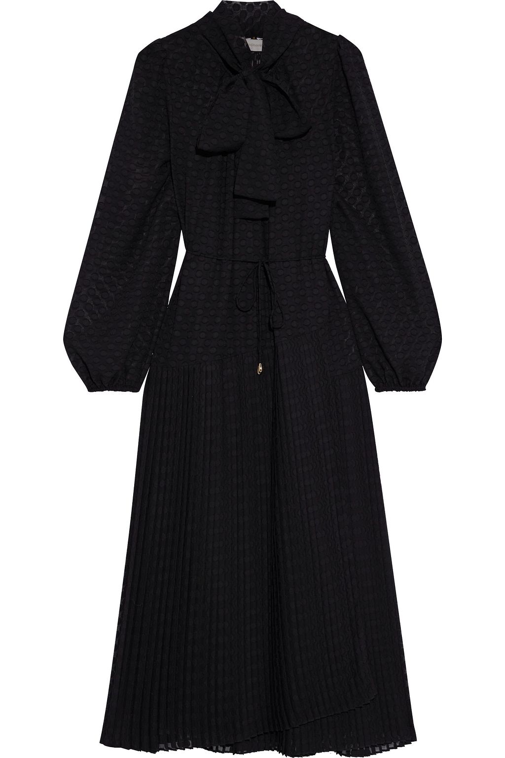 black chiffon frock