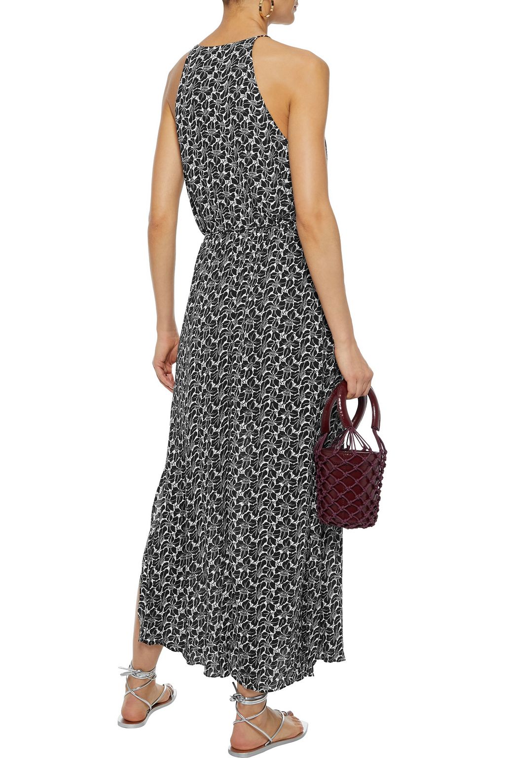 ZIMMERMANN Cascade ruffled floral-print crepe midi dress