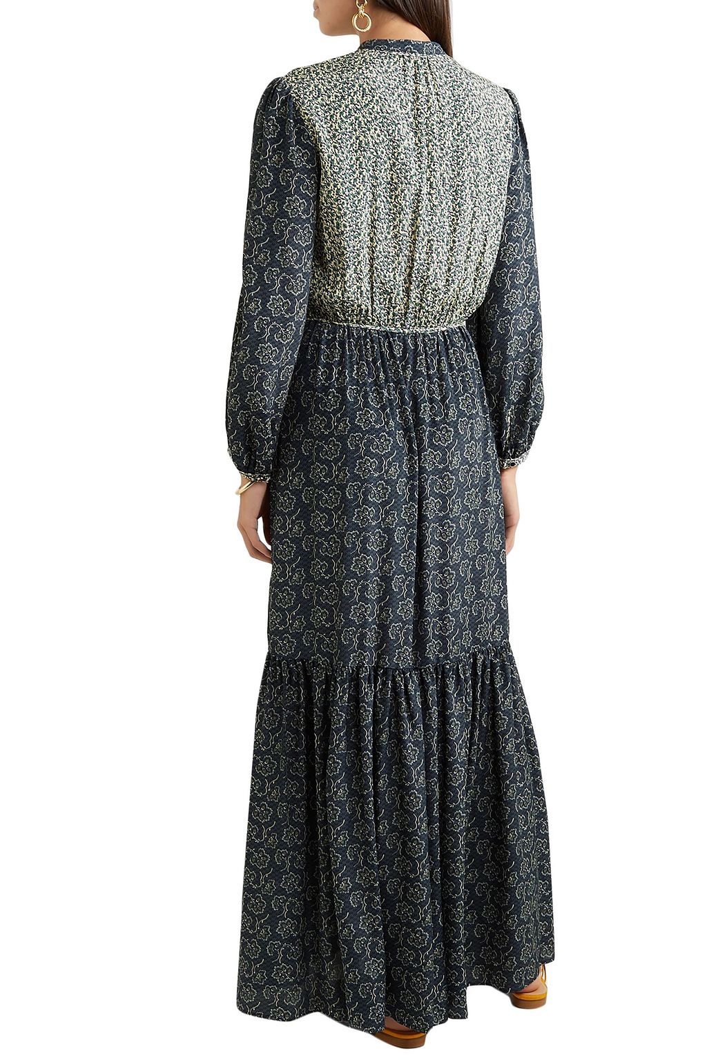 VANESSA BRUNO Mabel tiered floral-print crepe maxi dress
