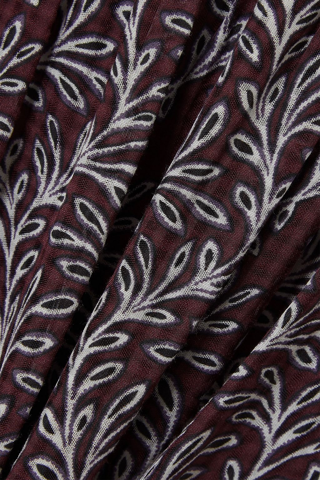 VANESSA BRUNO Gibson gathered printed jacquard maxi skirt