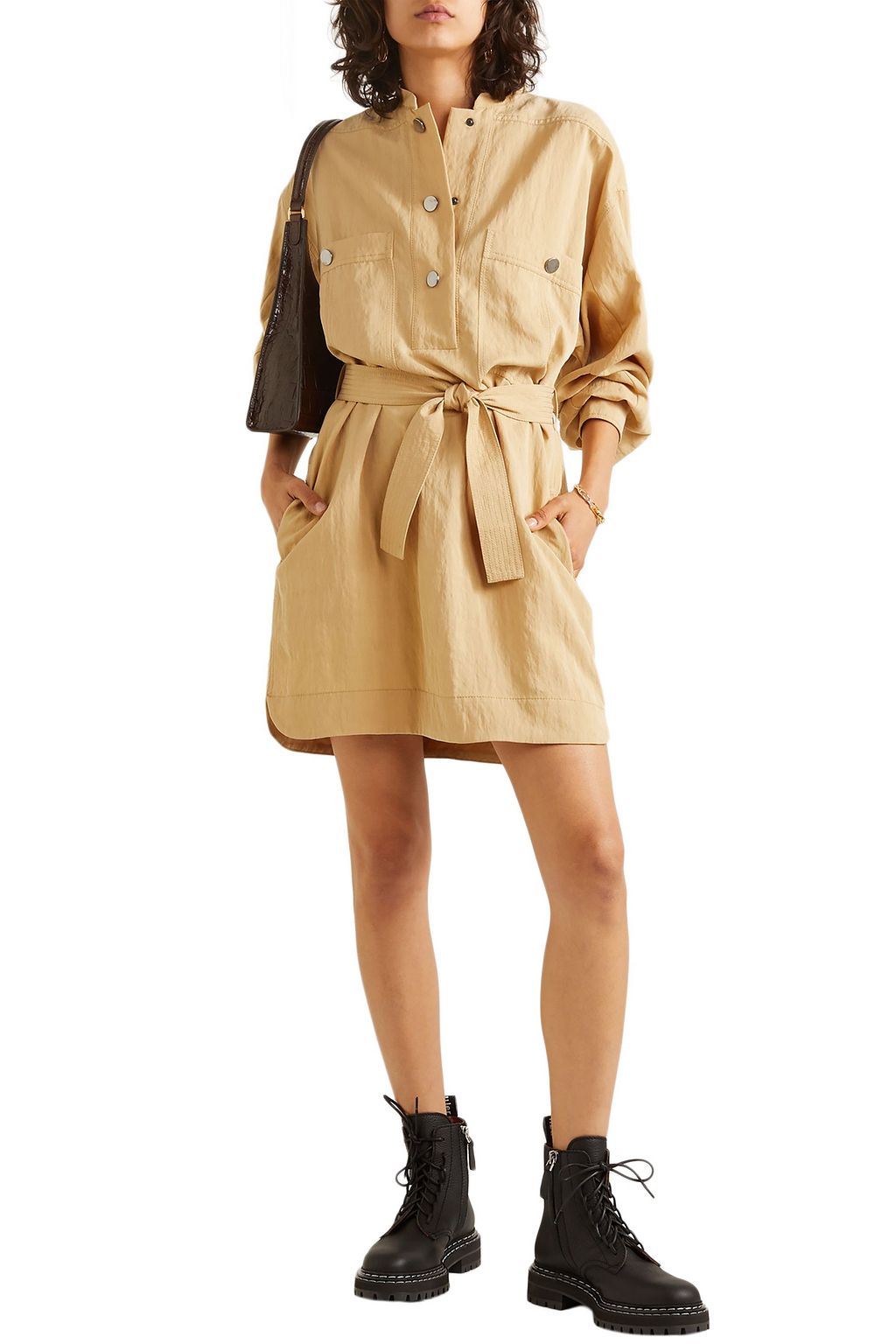 VANESSA BRUNO Maya belted twill mini dress