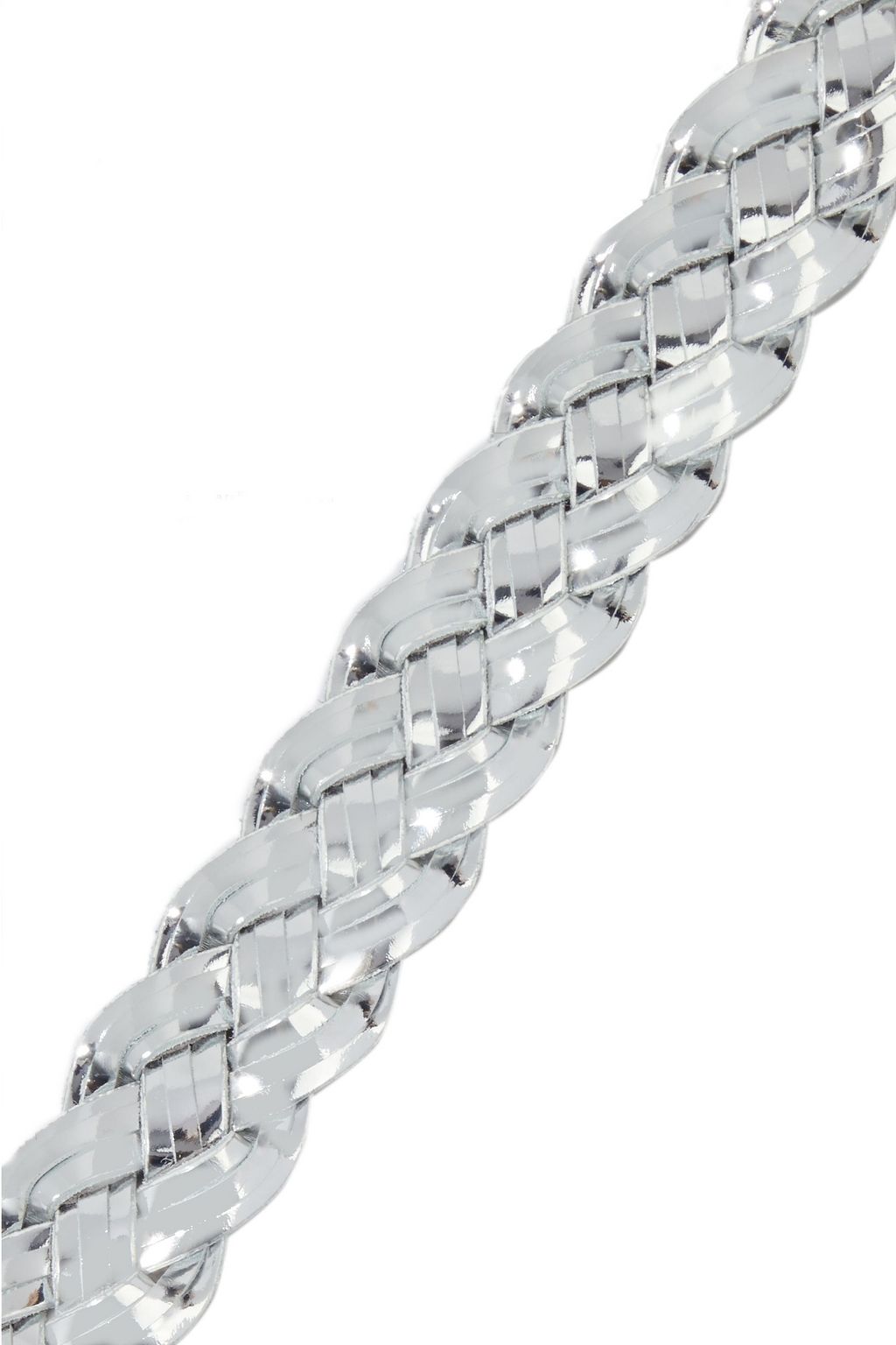 IRO Besano braided mirrored-leather belt