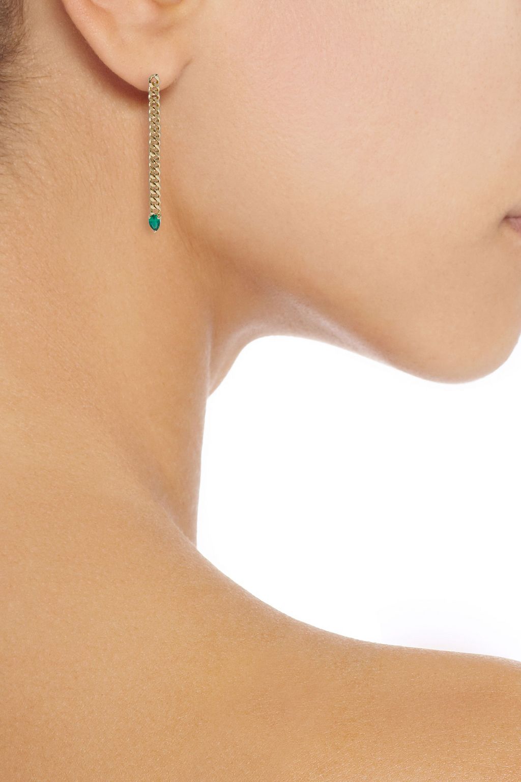 CZ BY KENNETH JAY LANE Gold-plated crystal earrings