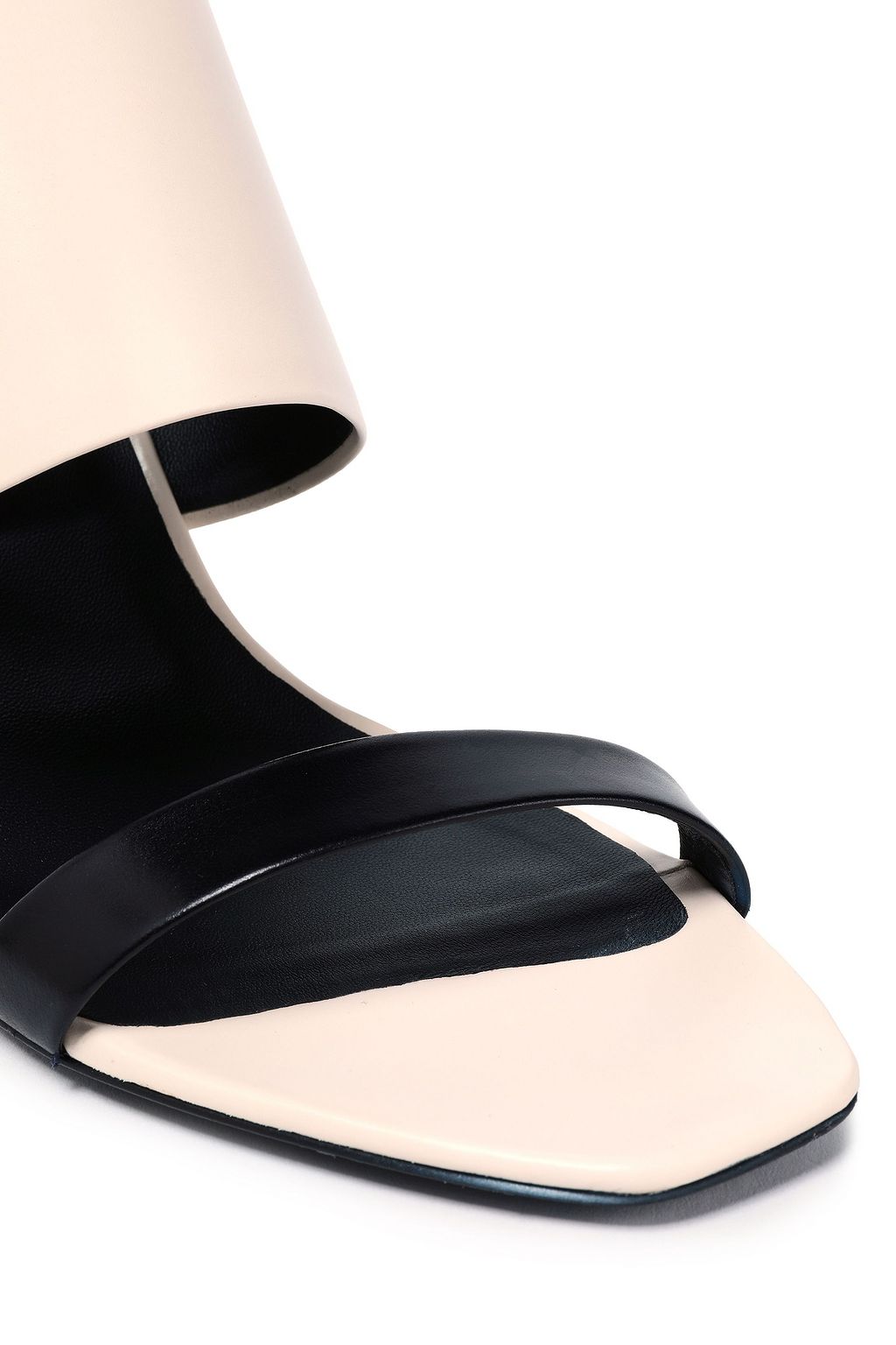 ROGER VIVIER Trompette two-tone leather slingback sandals