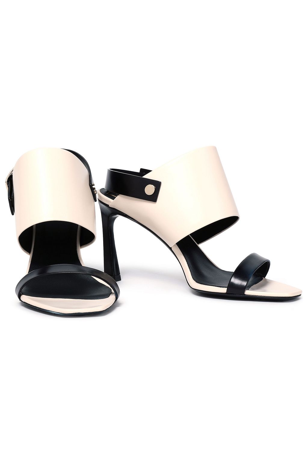 ROGER VIVIER Trompette two-tone leather slingback sandals