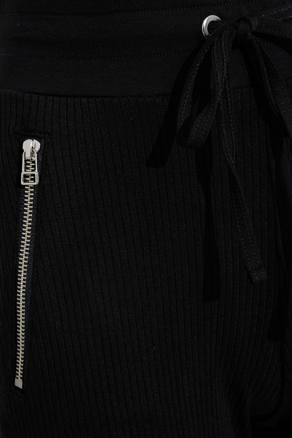 THE RANGE Alloy cropped ribbed-knit track pants