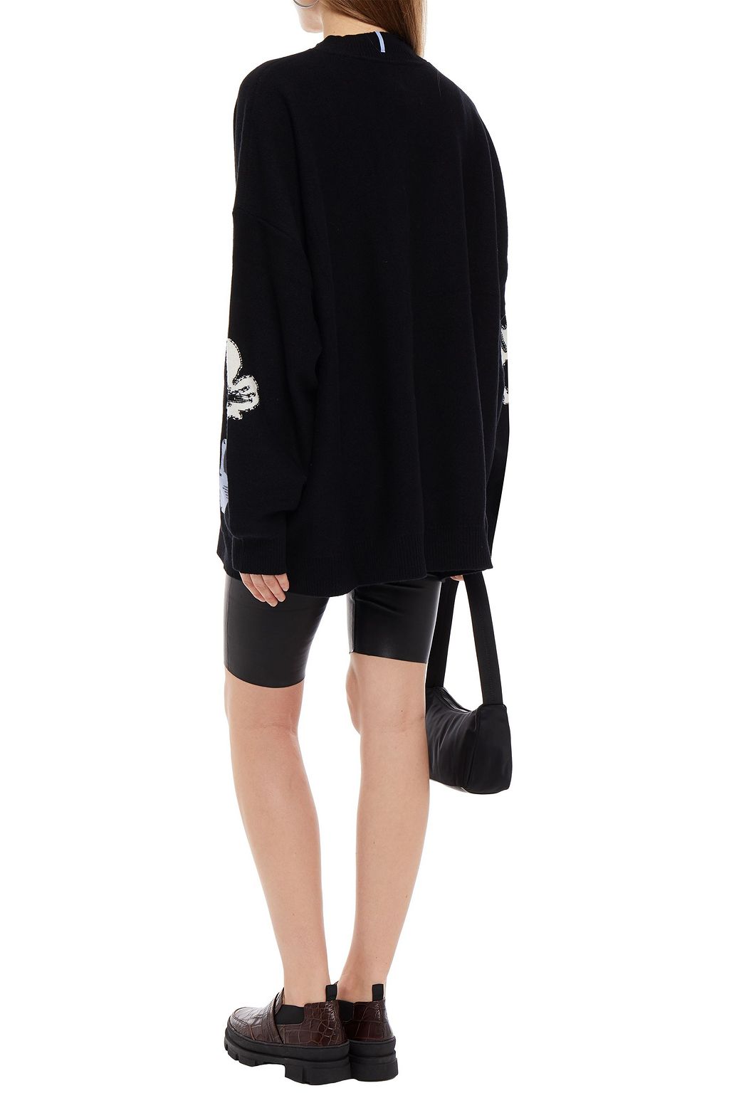 MCQ ALEXANDER MCQUEEN Genesis II oversized intarsia wool and cashmere-blend cardigan