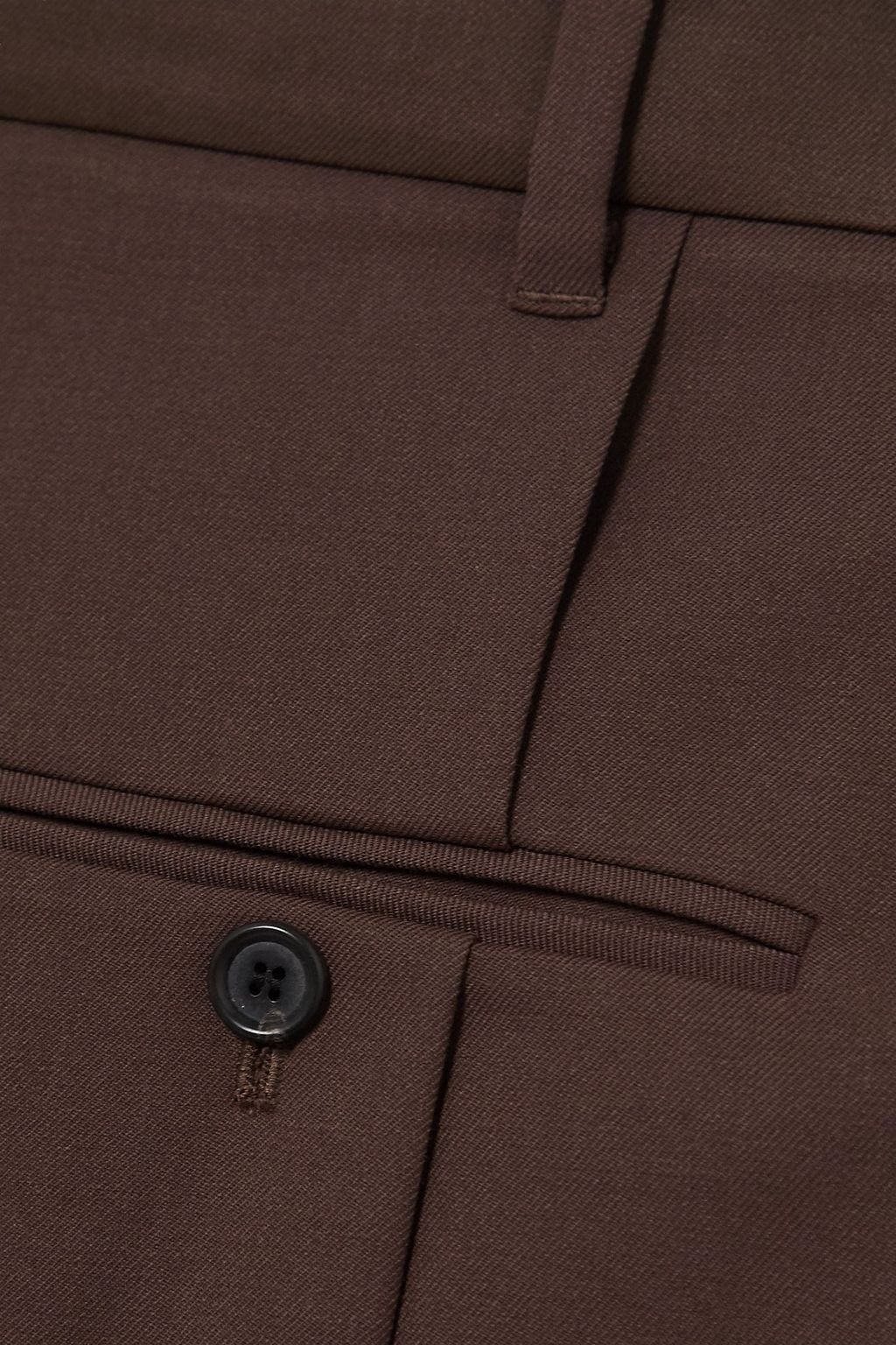 PUSHBUTTON Karottenhose aus Twill aus einer Wollmischung mit Falten